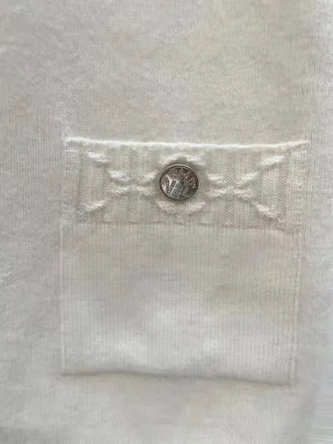 Chanel White Cashmere Dress White Cashmere Very good - Inside View