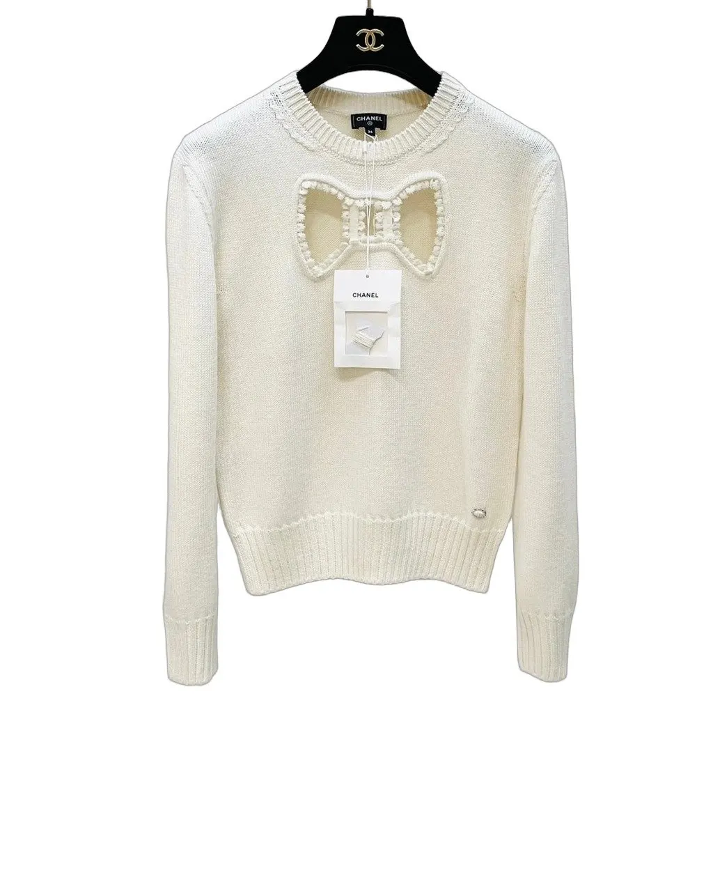 Chanel Ecru Cashmere Knitwear
