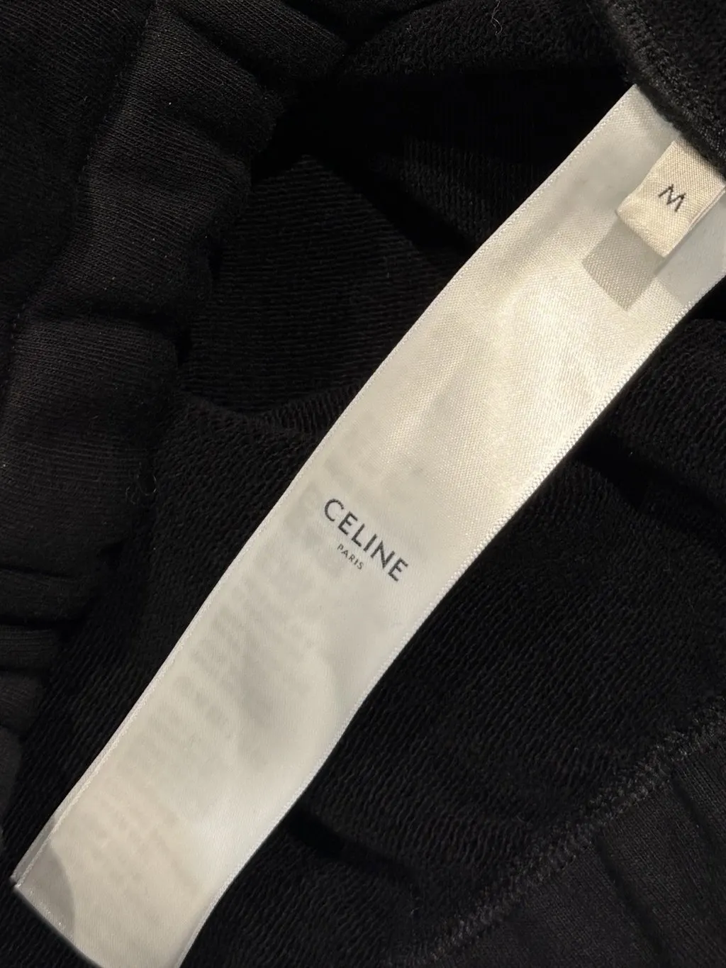 Celine Black Cotton Knitwear Black Cotton Never worn, with tag - Inside View