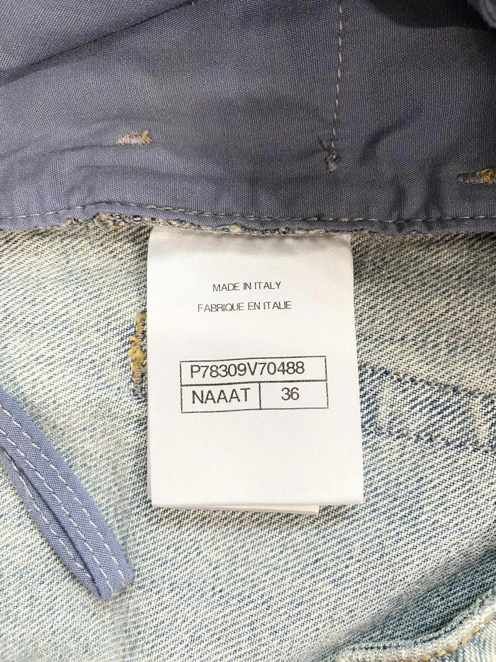 Chanel Blue Denim Jeans Blue Denim Very good - Box View