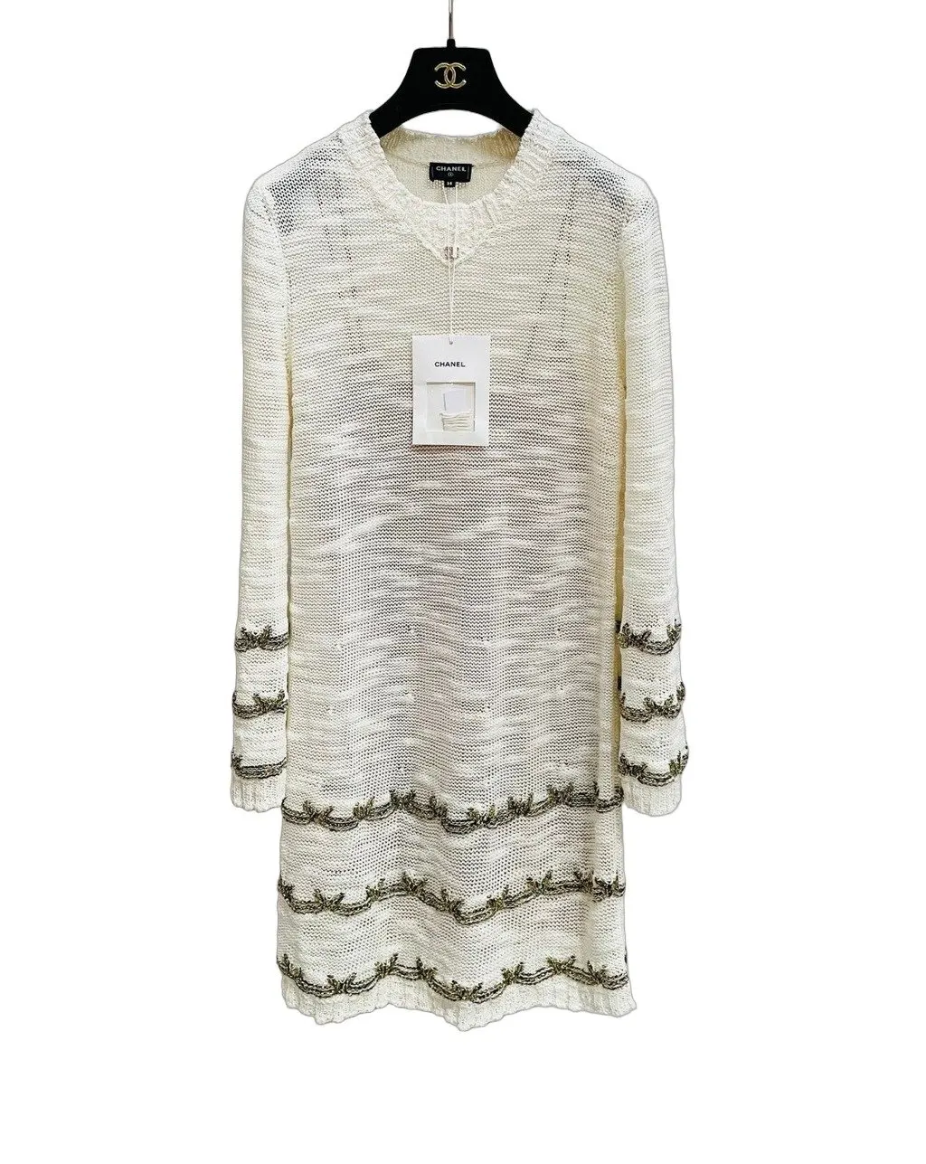 Chanel Tweed Dress MultiColor Tweed Very good - Front View