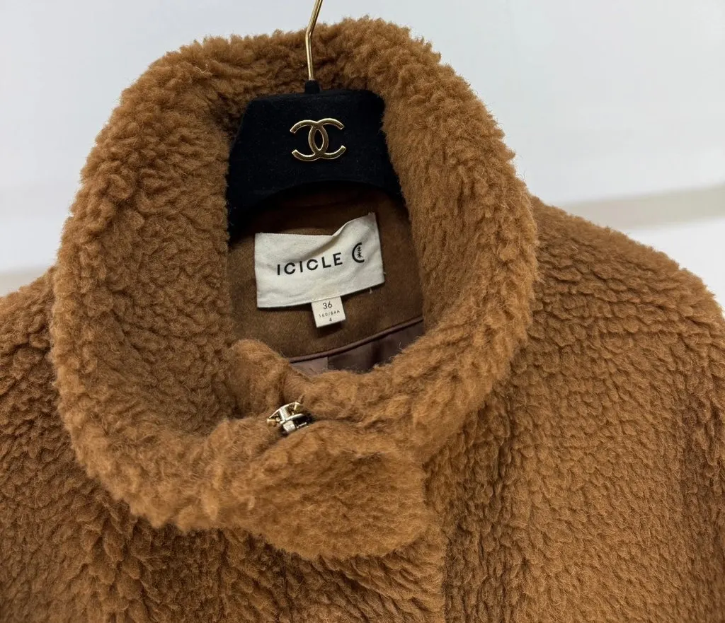 Unsigned Camel Wool Jacket Camel Wool Very good - Back View