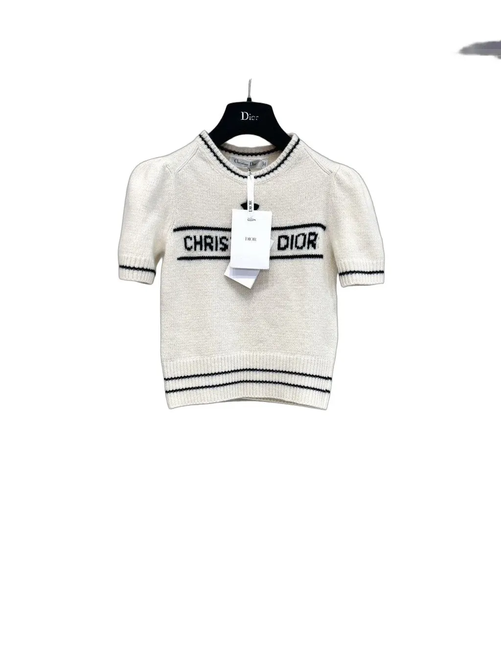 Dior White Cotton Knitwear White Cotton Very good - Front View