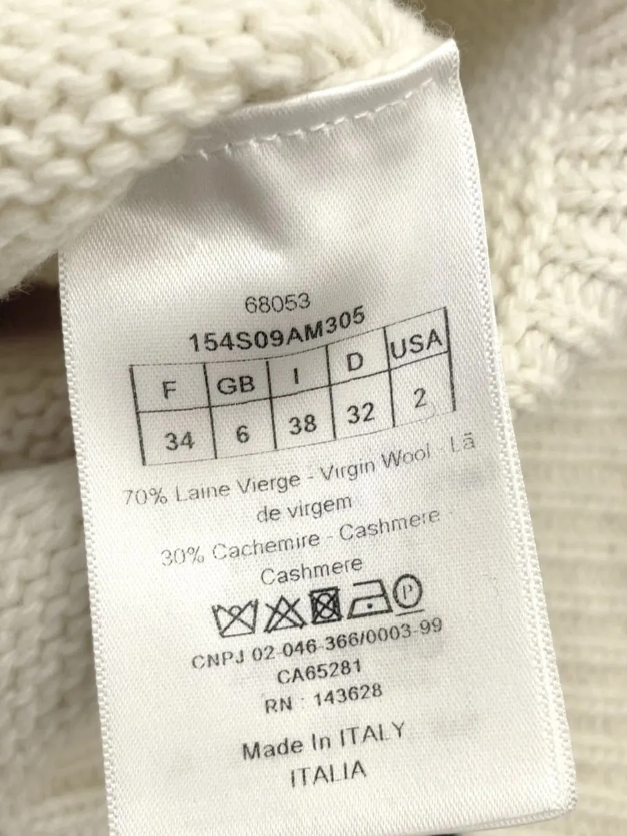 Dior White Cotton Knitwear White Cotton Very good - Inside View