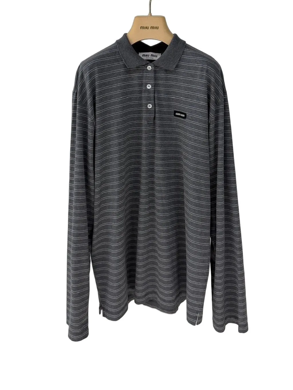 Miu Miu Grey Cotton Top
