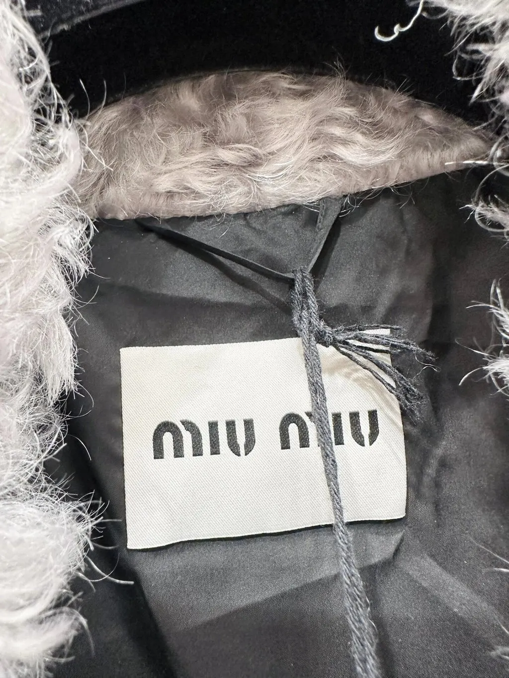 Miu Miu Grey Polyester Jacket Grey Polyester Very good - Back View
