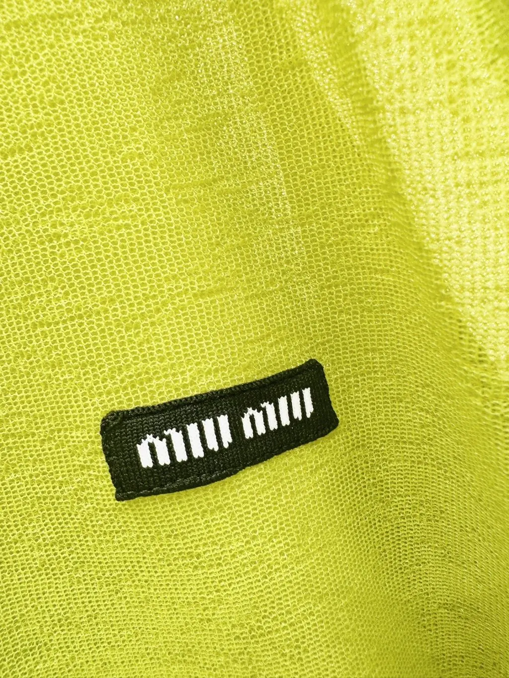 Miu Miu Green Cotton Knitwear Green Cotton Very good - Inside View