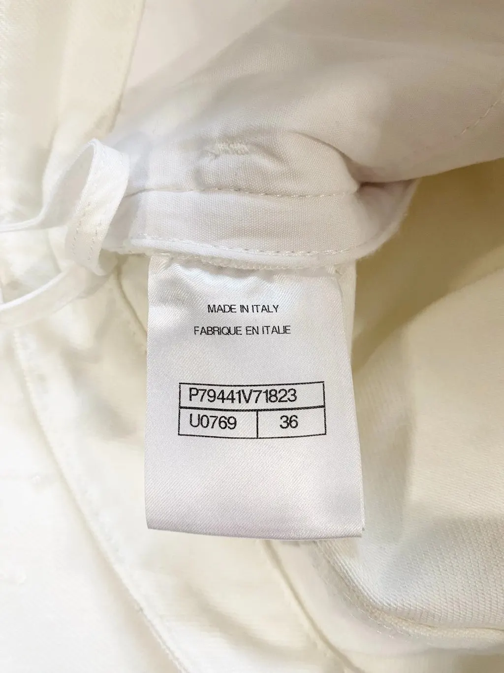 Chanel White Denim Jeans White Denim Very good - Model View