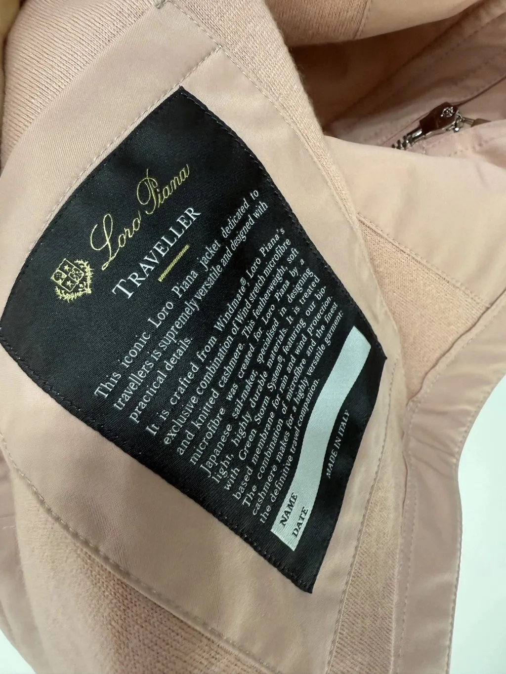 Loro Piana Traveller Jacket Pink Cashmere Pink Cashmere Very good - Model View