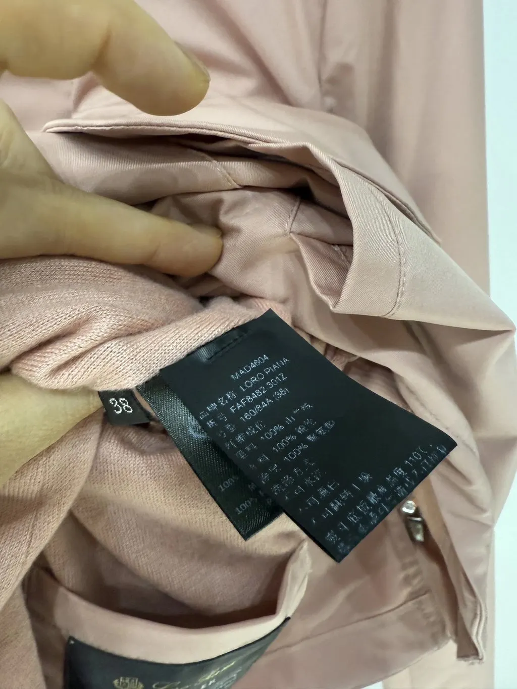 Loro Piana Traveller Jacket Pink Cashmere Pink Cashmere Very good - Box View
