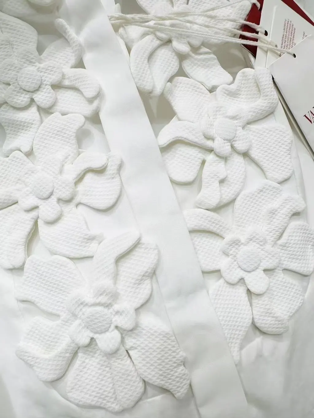 Valentino White Cotton Dress White Cotton Never worn, with tag - Inside View