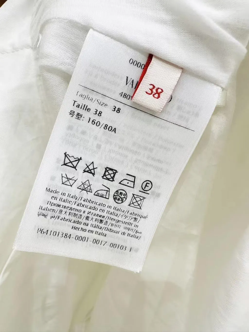 Valentino White Cotton Dress White Cotton Never worn, with tag - Box View