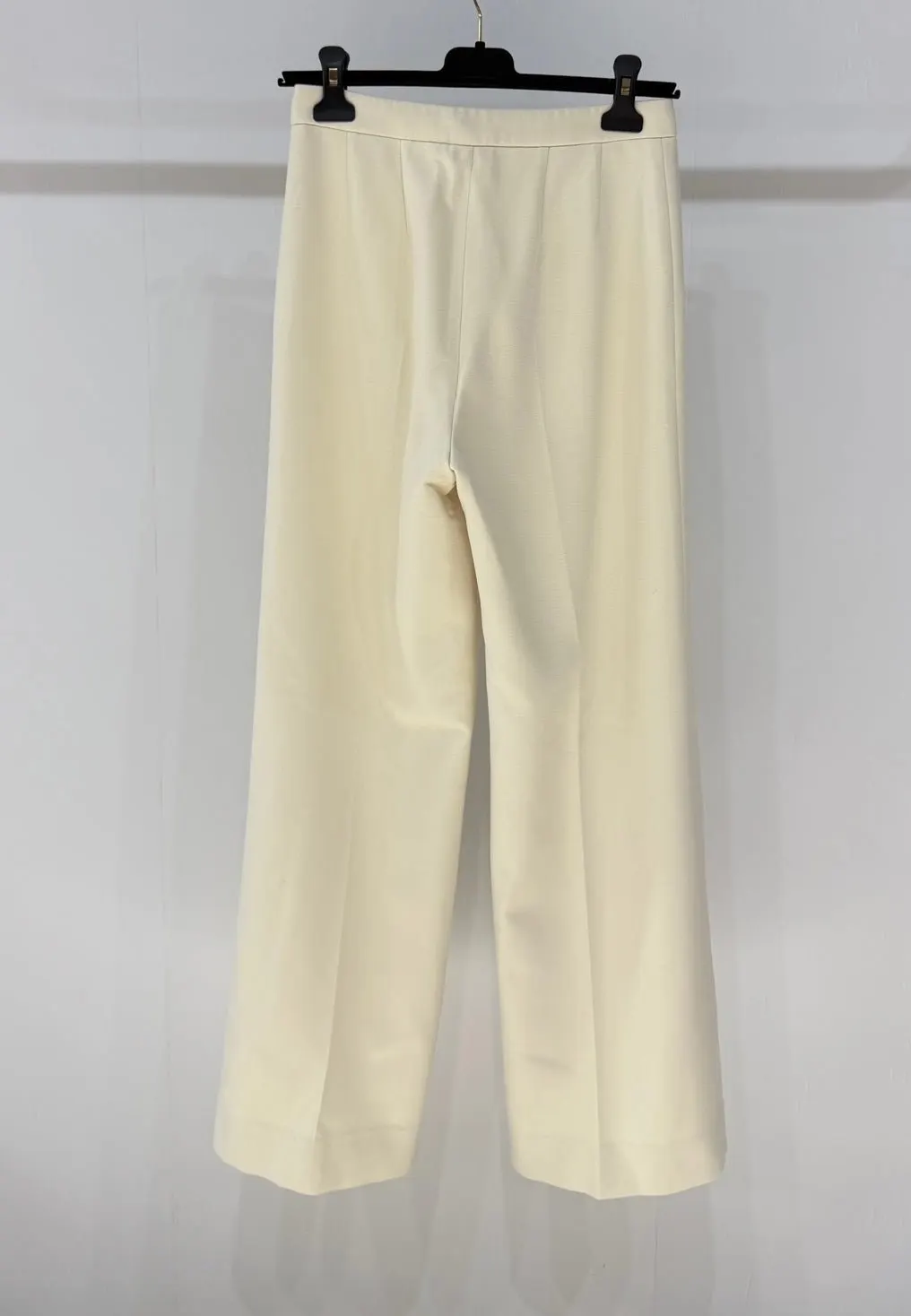Loro Piana Ecru Wool Trousers Ecru Wool Very good - Inside View
