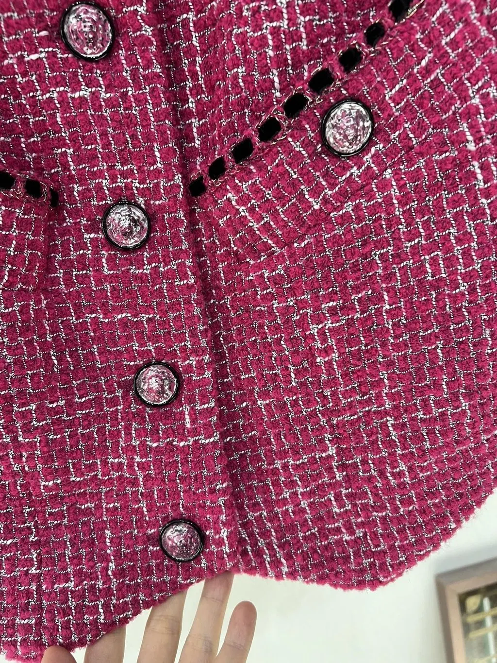 Chanel Tweed Top MultiColor Tweed Very good - Inside View