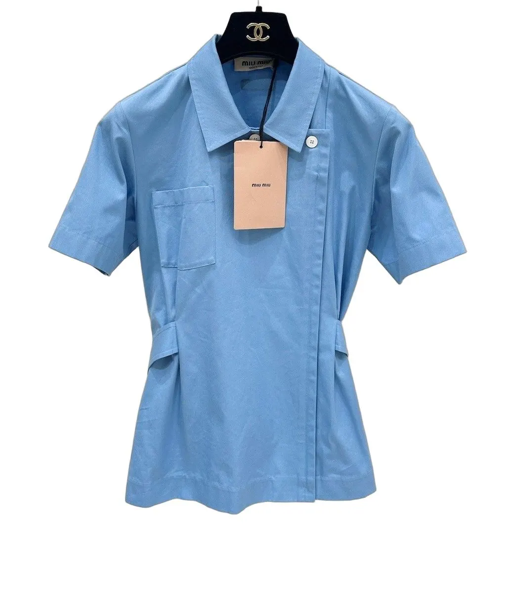 Miu Miu Blue Cotton Top