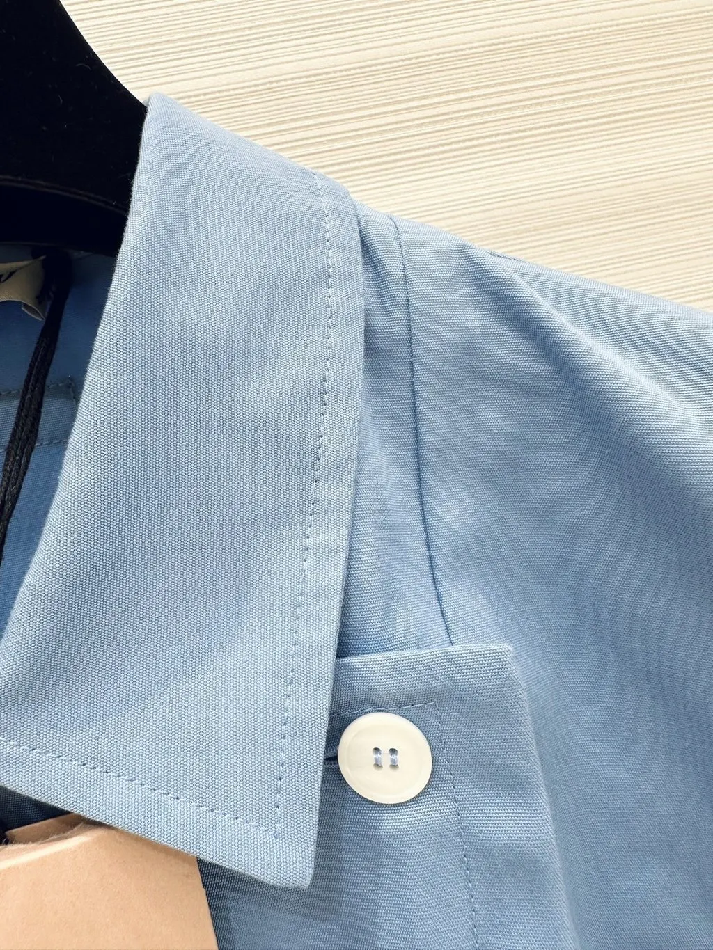 Miu Miu Blue Cotton Top Blue Cotton Very good - Model View