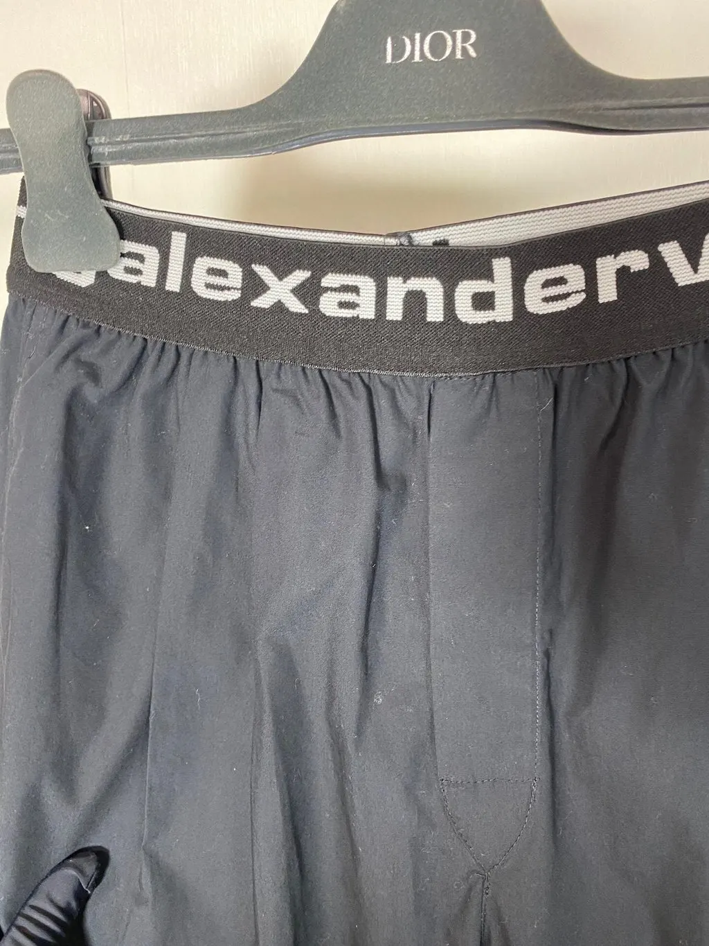 Alexander Wang Navy Cotton Trousers Navy Cotton Very good - Inside View