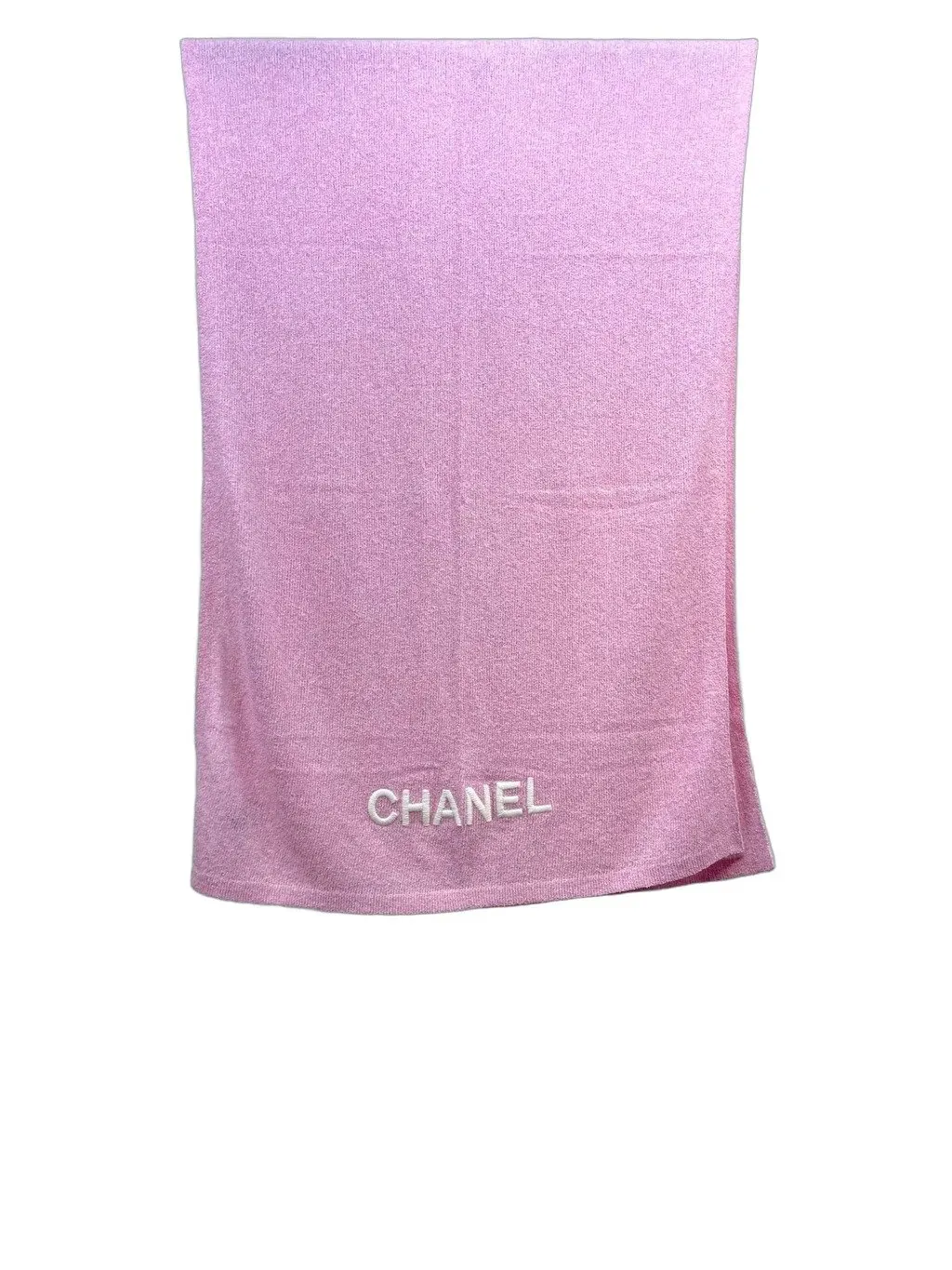 Chanel Pink Cotton Scarf Pink Cotton Very good - Front View