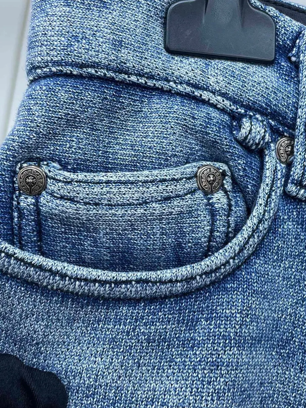 Chrome Hearts Blue Denim Jeans Blue Denim Very good - Inside View