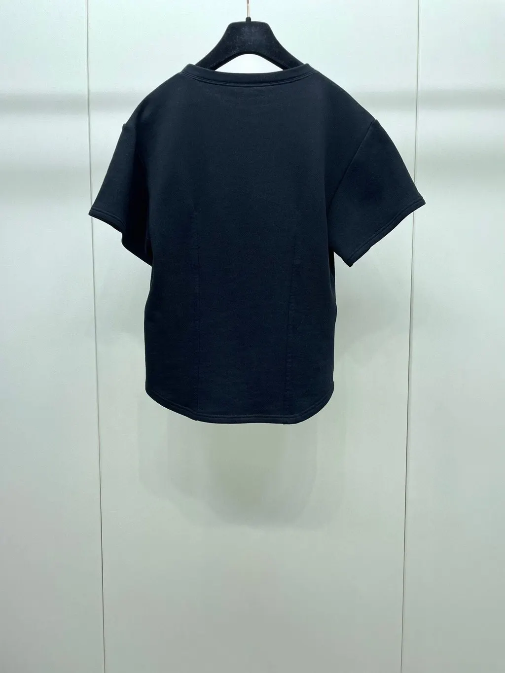 Chanel Black Cotton Top Black Cotton Very good - Back View