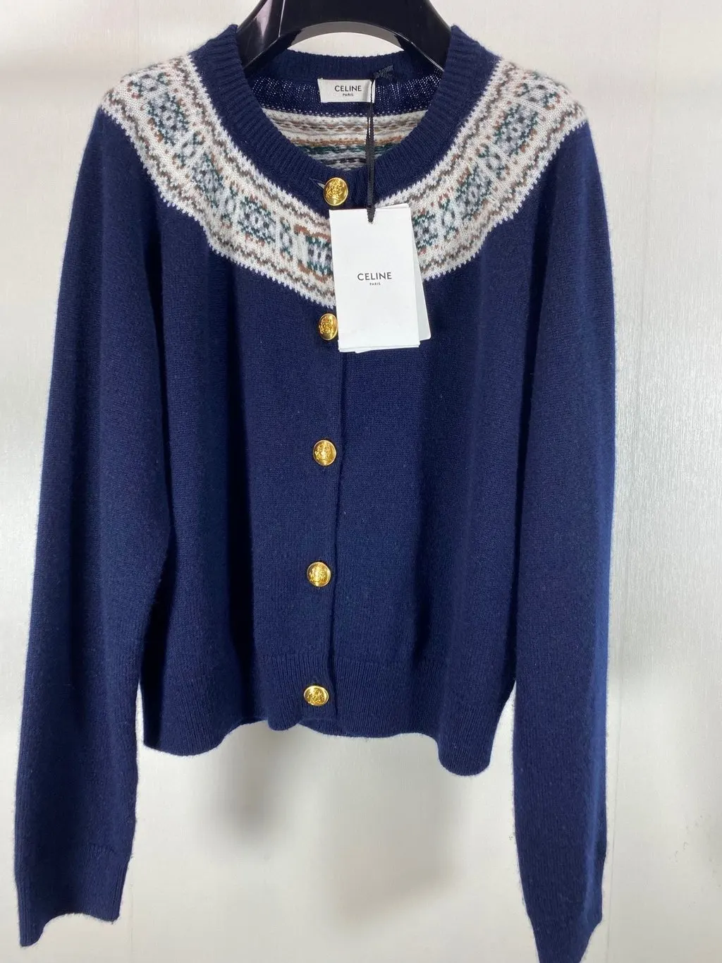 Celine Navy Cashmere Knitwear Navy Cashmere Very good - Back View