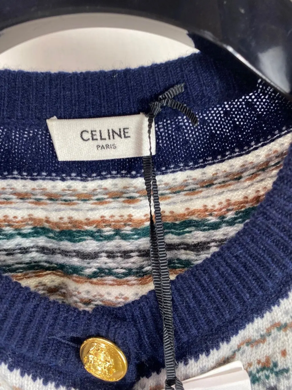 Celine Navy Cashmere Knitwear Navy Cashmere Very good - Inside View