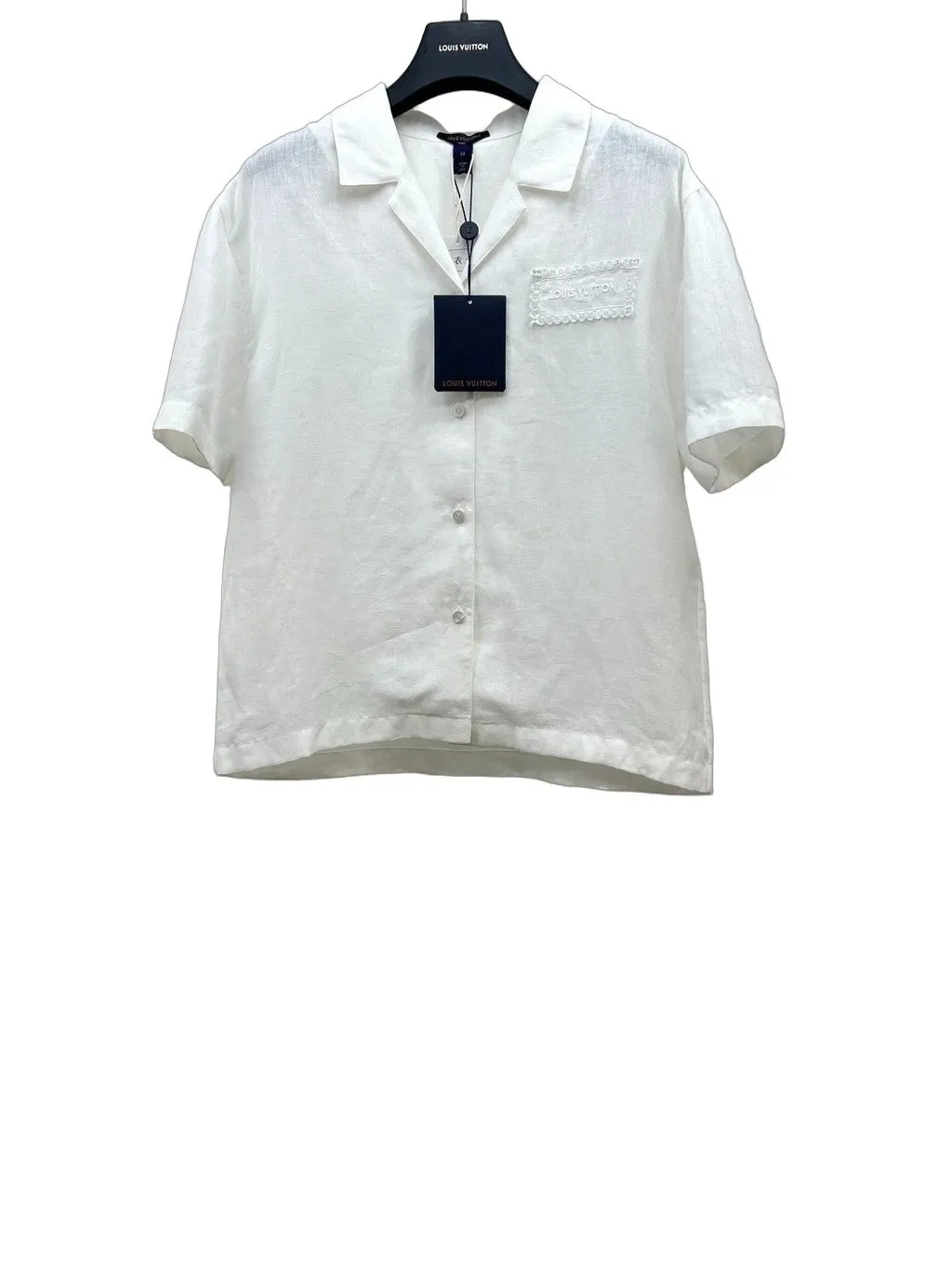 Louis Vuitton White Cotton Top White Cotton Very good - Front View