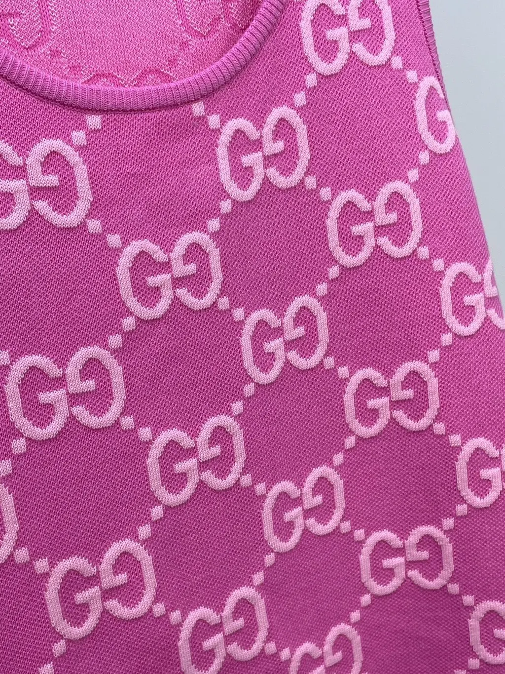 Gucci Pink Cotton Dress Pink Cotton Very good - Inside View