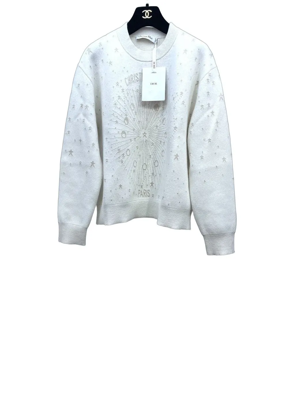 Dior White Cashmere Knitwear