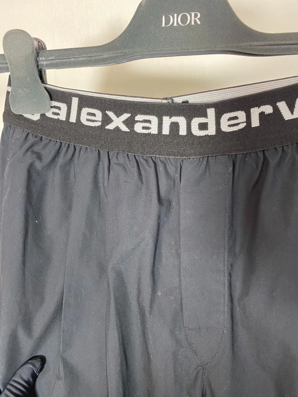 Alexander Wang Navy Cotton Trousers Navy Cotton Very good - Inside View