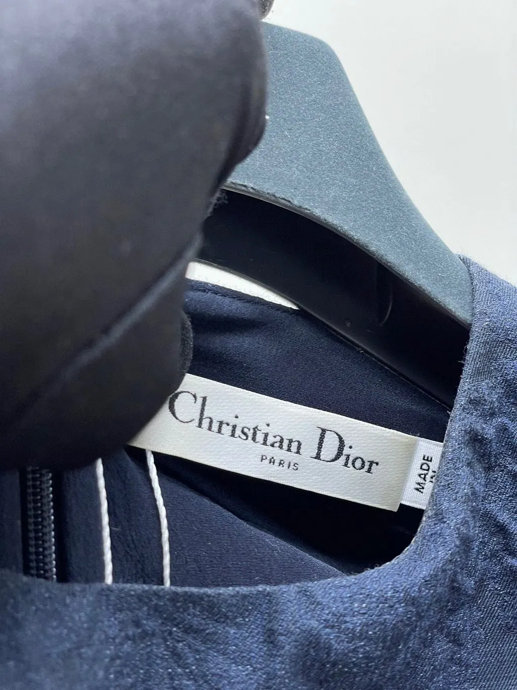 Dior Navy Wool Dress Navy Wool Very good - Box View