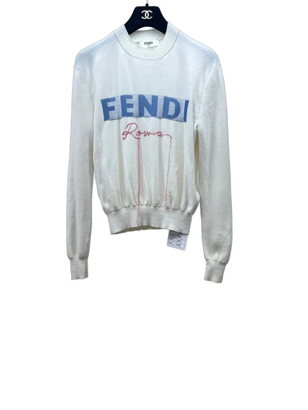 Fendi Ecru Cashmere Knitwear Ecru Cashmere Very good - Front View
