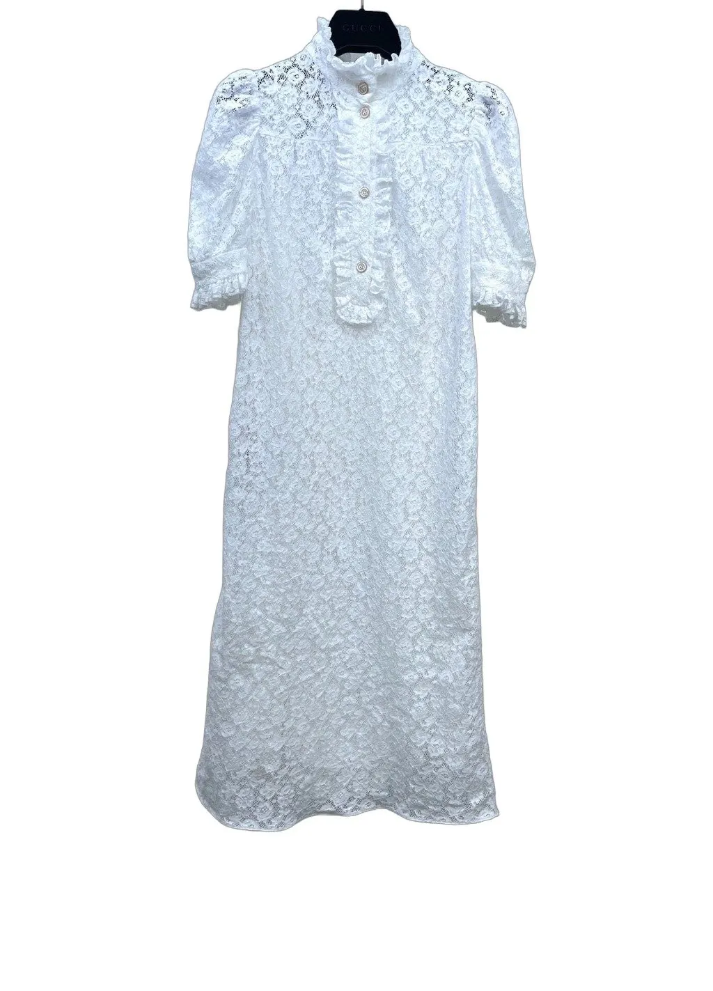 Gucci White Lace Dress White Lace Very good - Front View