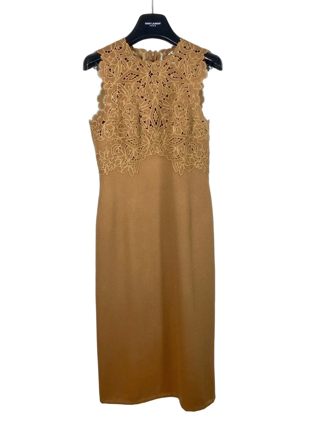 Ermanno Scervino Camel Wool Dress Camel Wool Very good - Front View