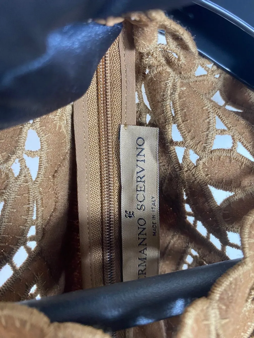 Ermanno Scervino Camel Wool Dress Camel Wool Very good - Inside View