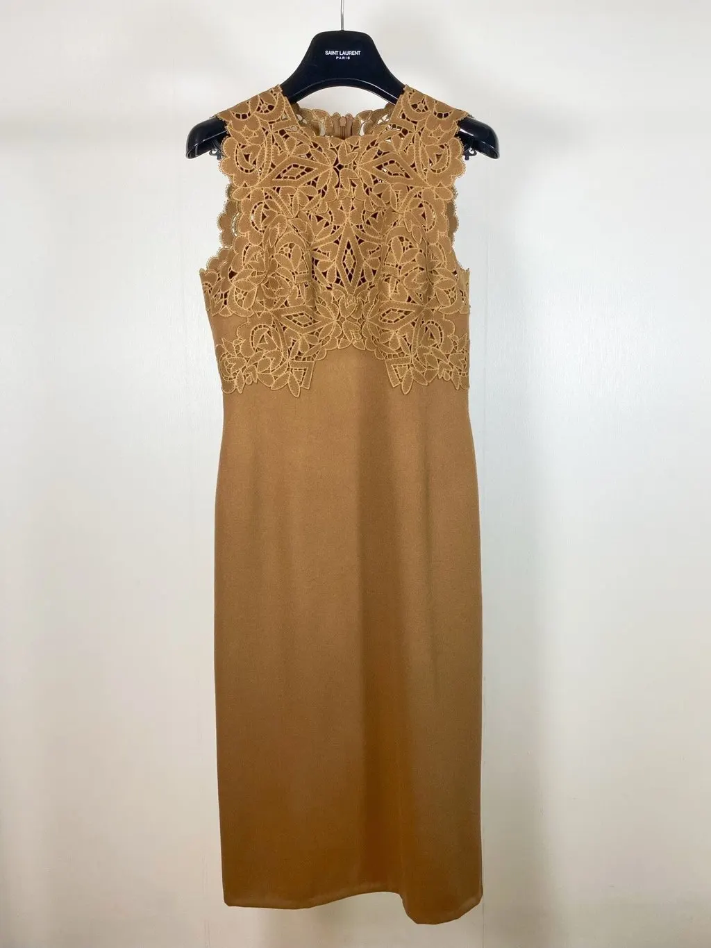 Ermanno Scervino Camel Wool Dress Camel Wool Very good - Box View