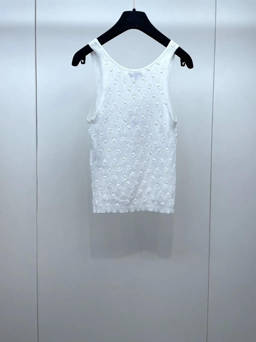 Chanel White Cotton Knitwear White Cotton Very good - Back View