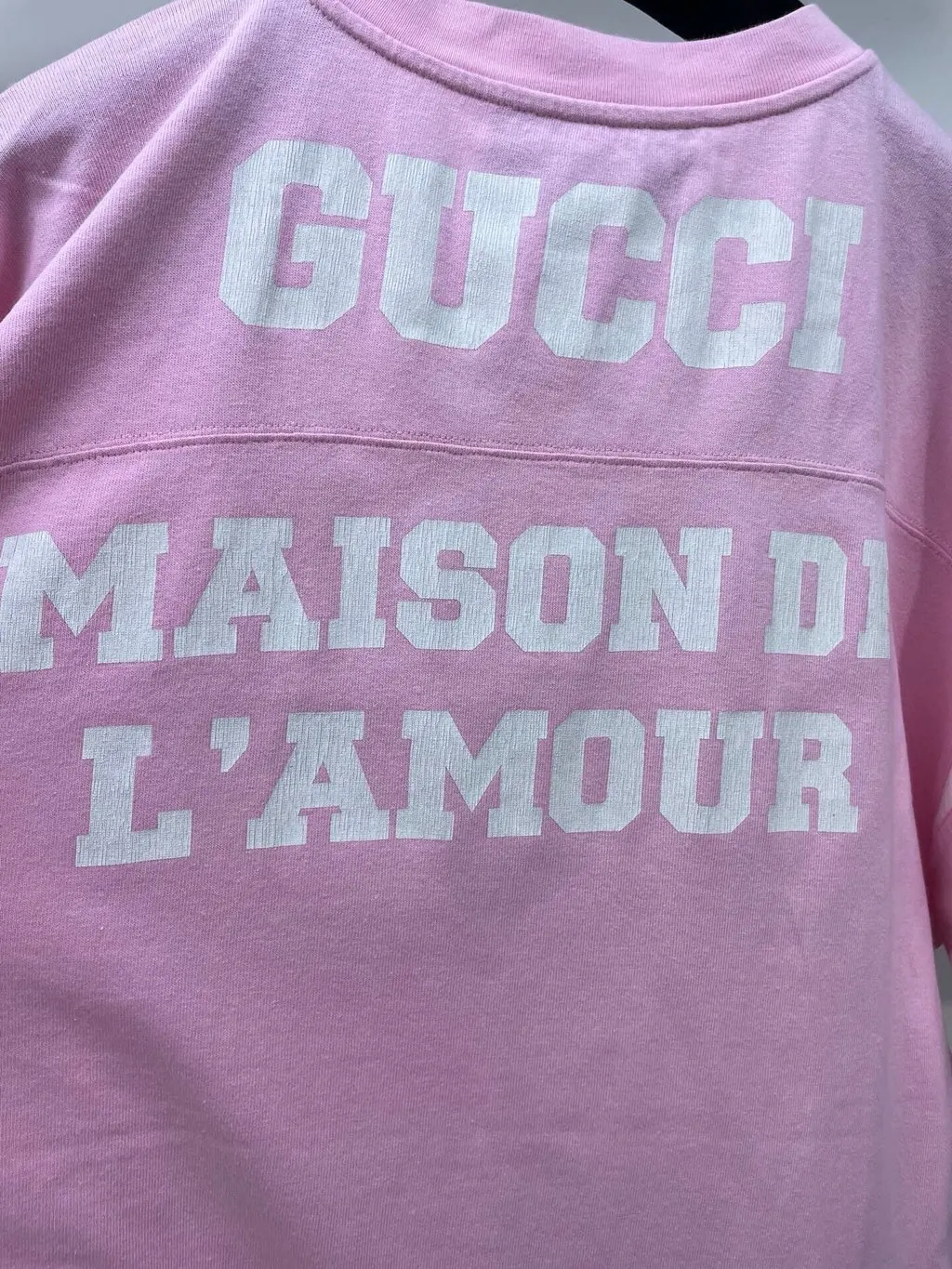 Gucci Pink Cotton Top Pink Cotton Very good - Inside View
