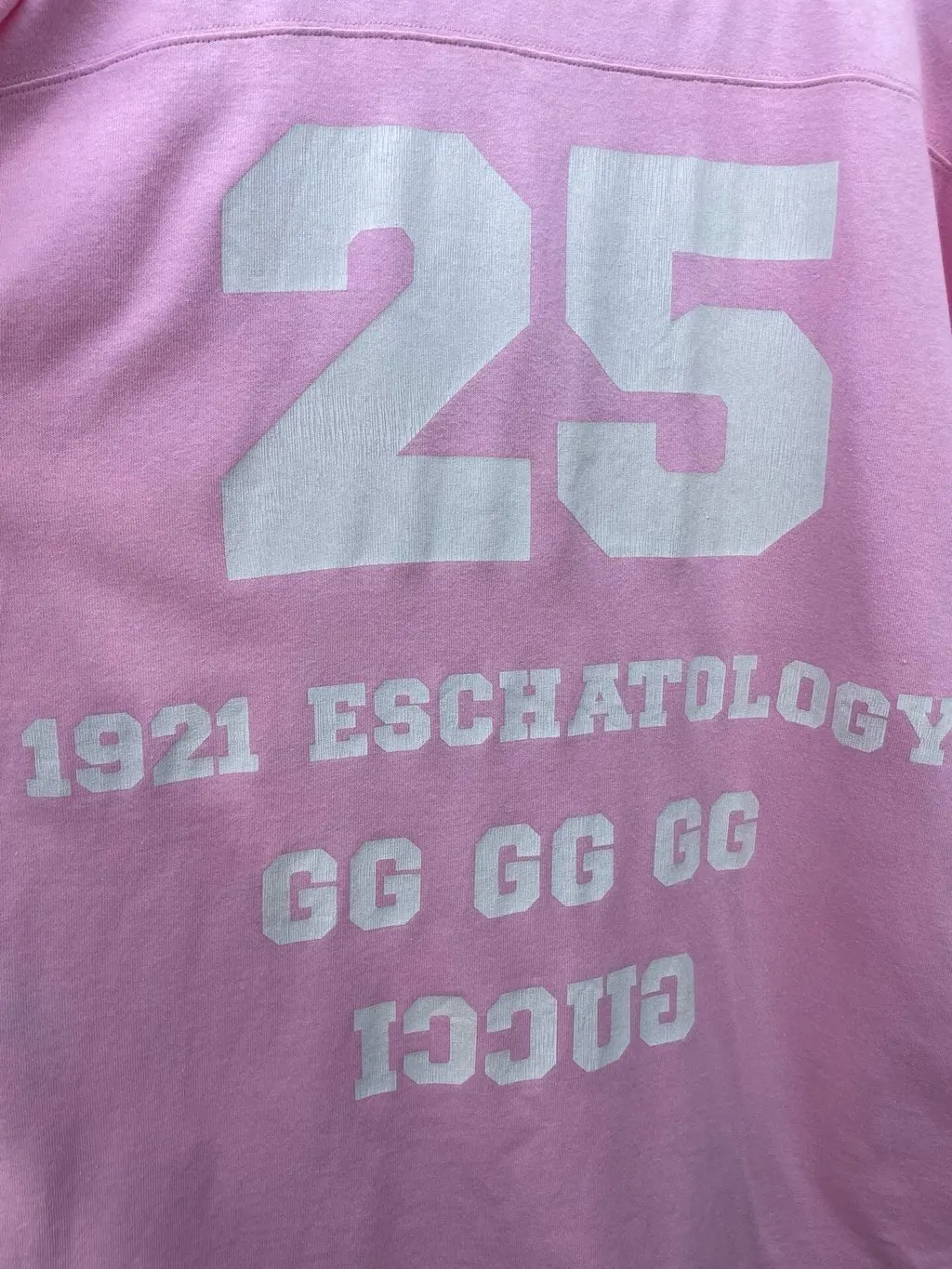 Gucci Pink Cotton Top Pink Cotton Very good - Model View