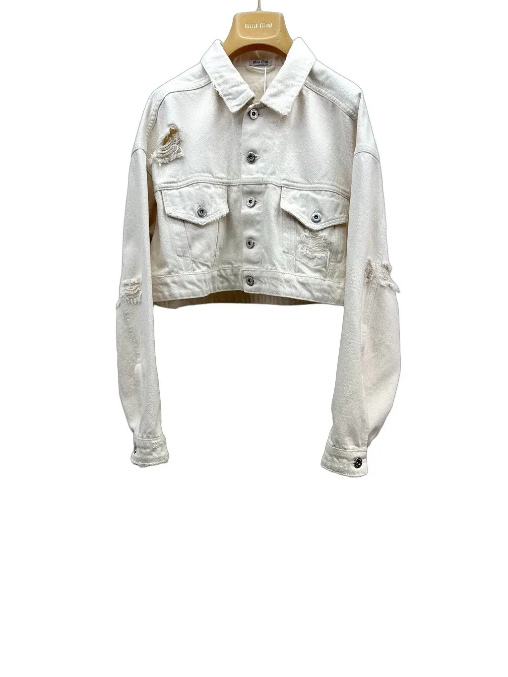 Miu Miu Beige Denim Jacket