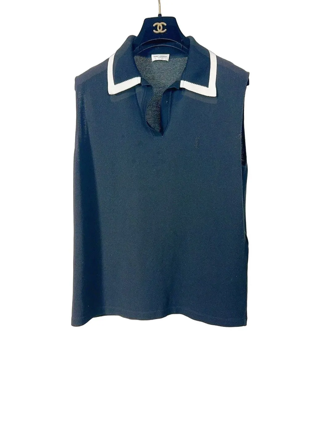 Saint Laurent Black Cotton Top