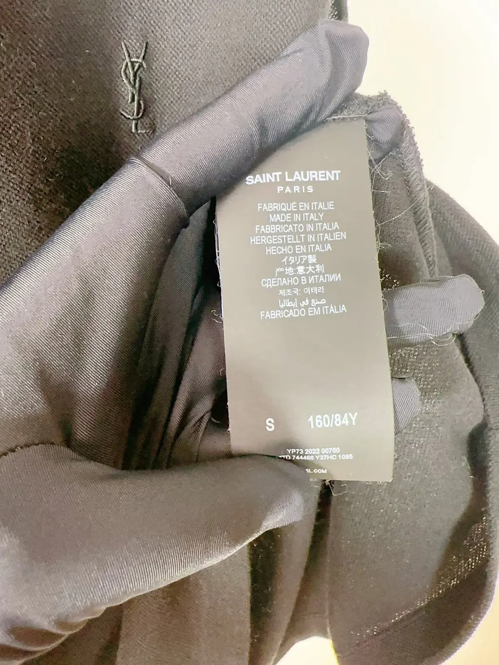 Saint Laurent Black Cotton Top Black Cotton Very good - Box View