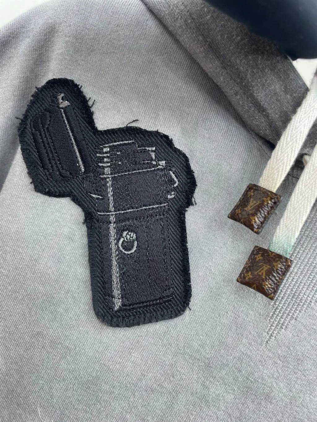 Louis Vuitton Grey Cotton Top Grey Cotton Very good - Inside View