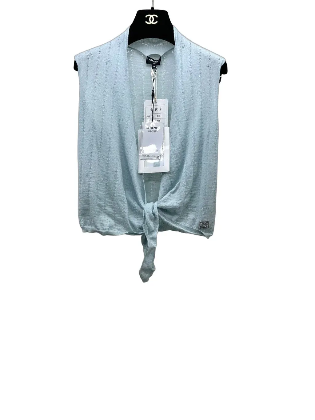 Chanel Blue Cashmere Knitwear
