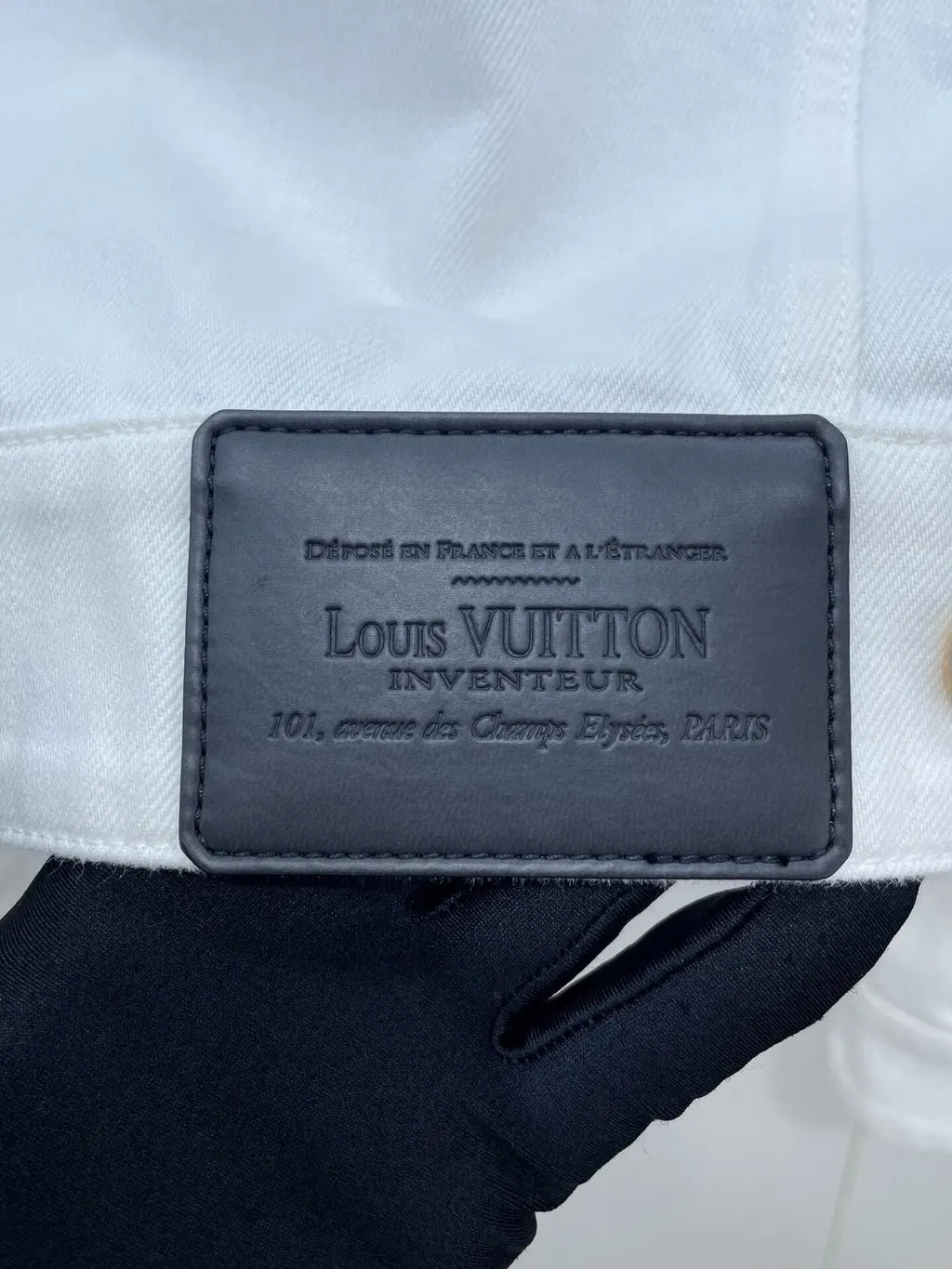 Louis Vuitton White Denim Jacket White Denim Very good - Inside View