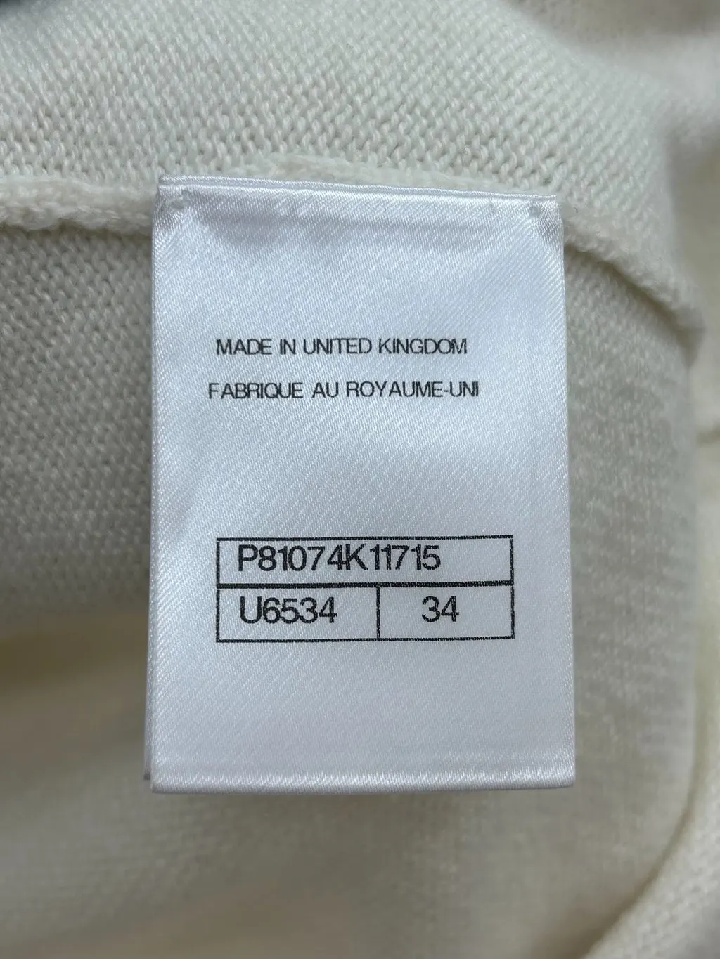 Chanel White Cashmere Knitwear White Cashmere Very good - Box View