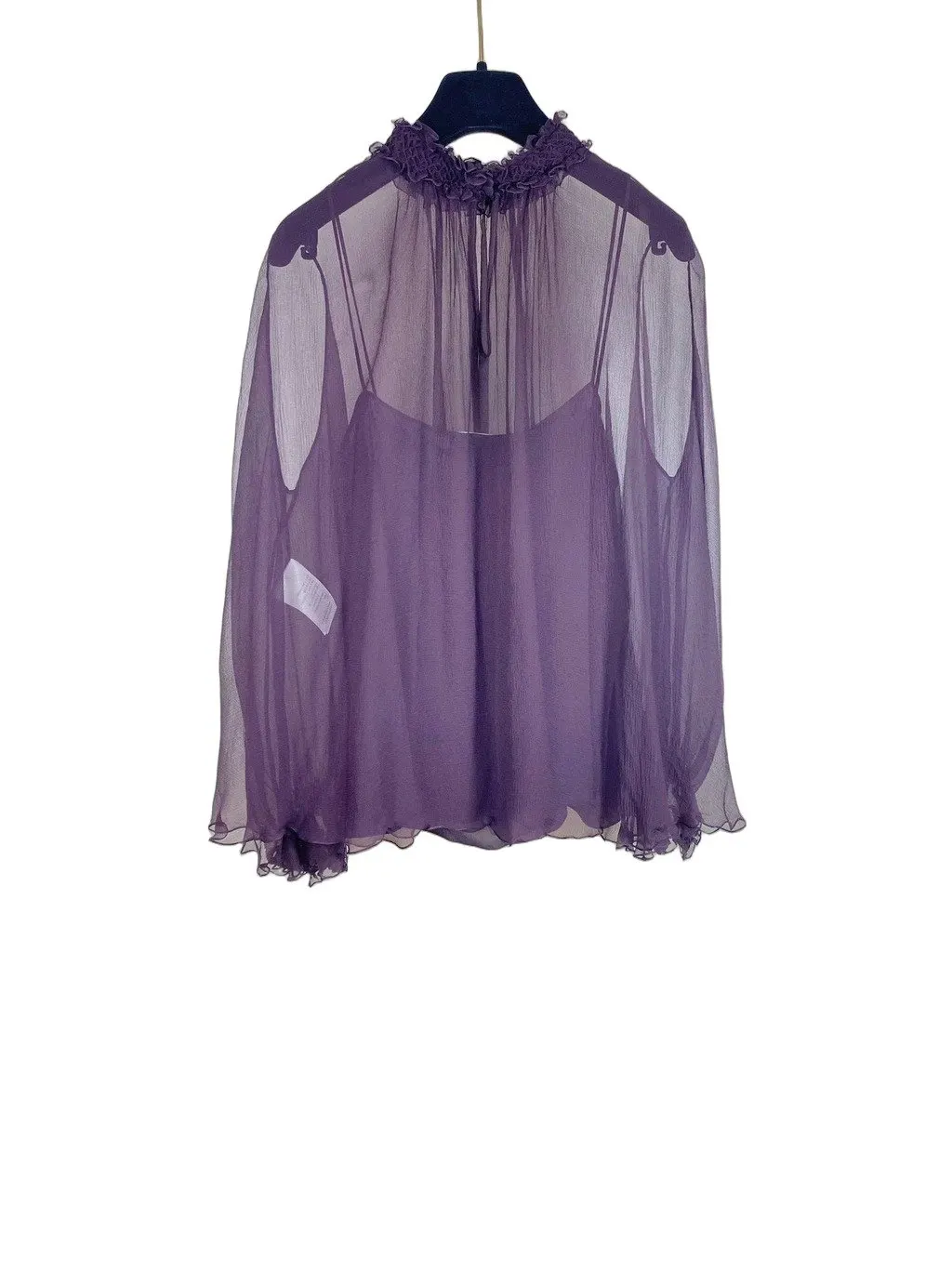 Dior Purple Silk Top