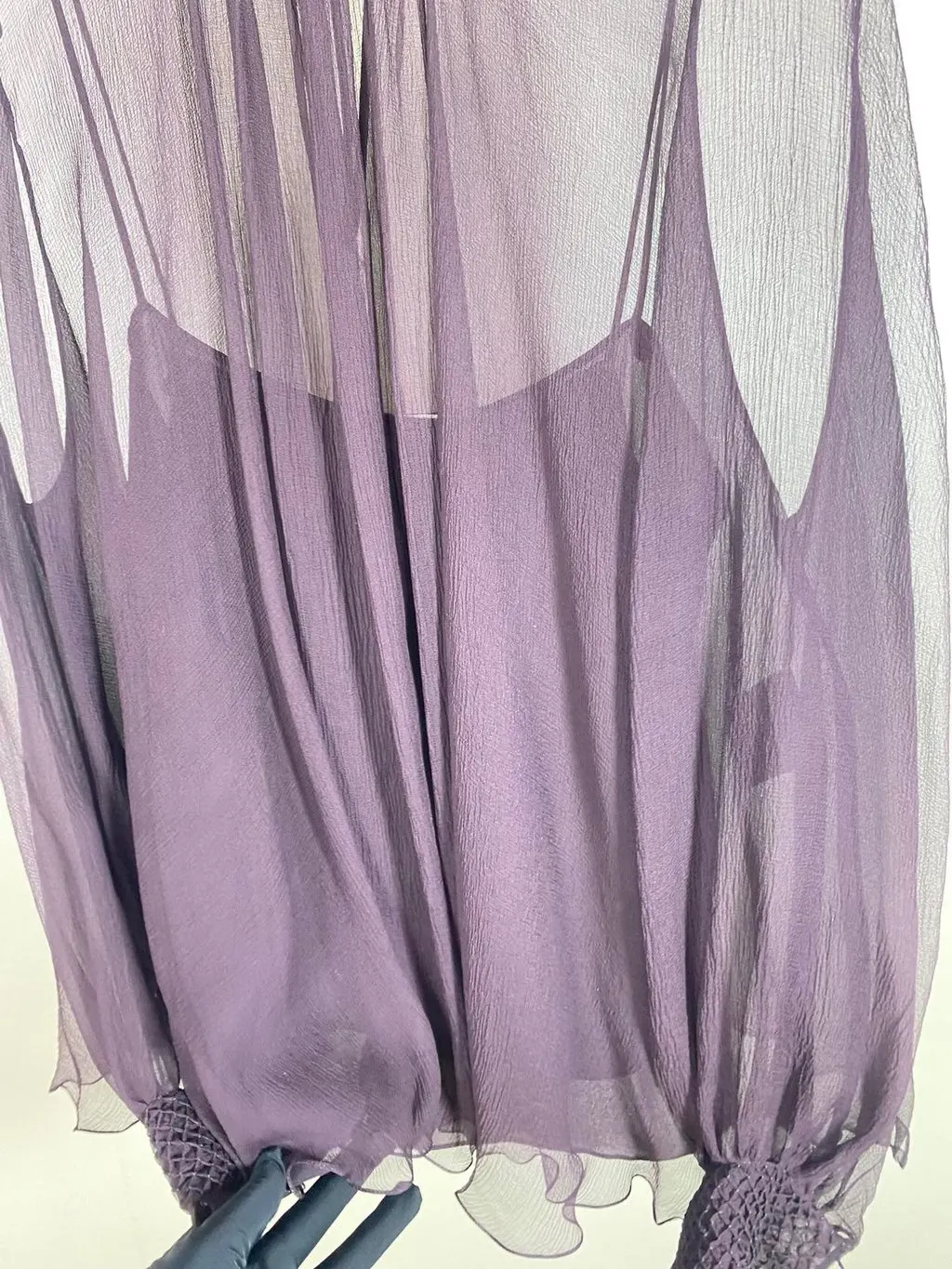 Dior Purple Silk Top Purple Silk Very good - Box View