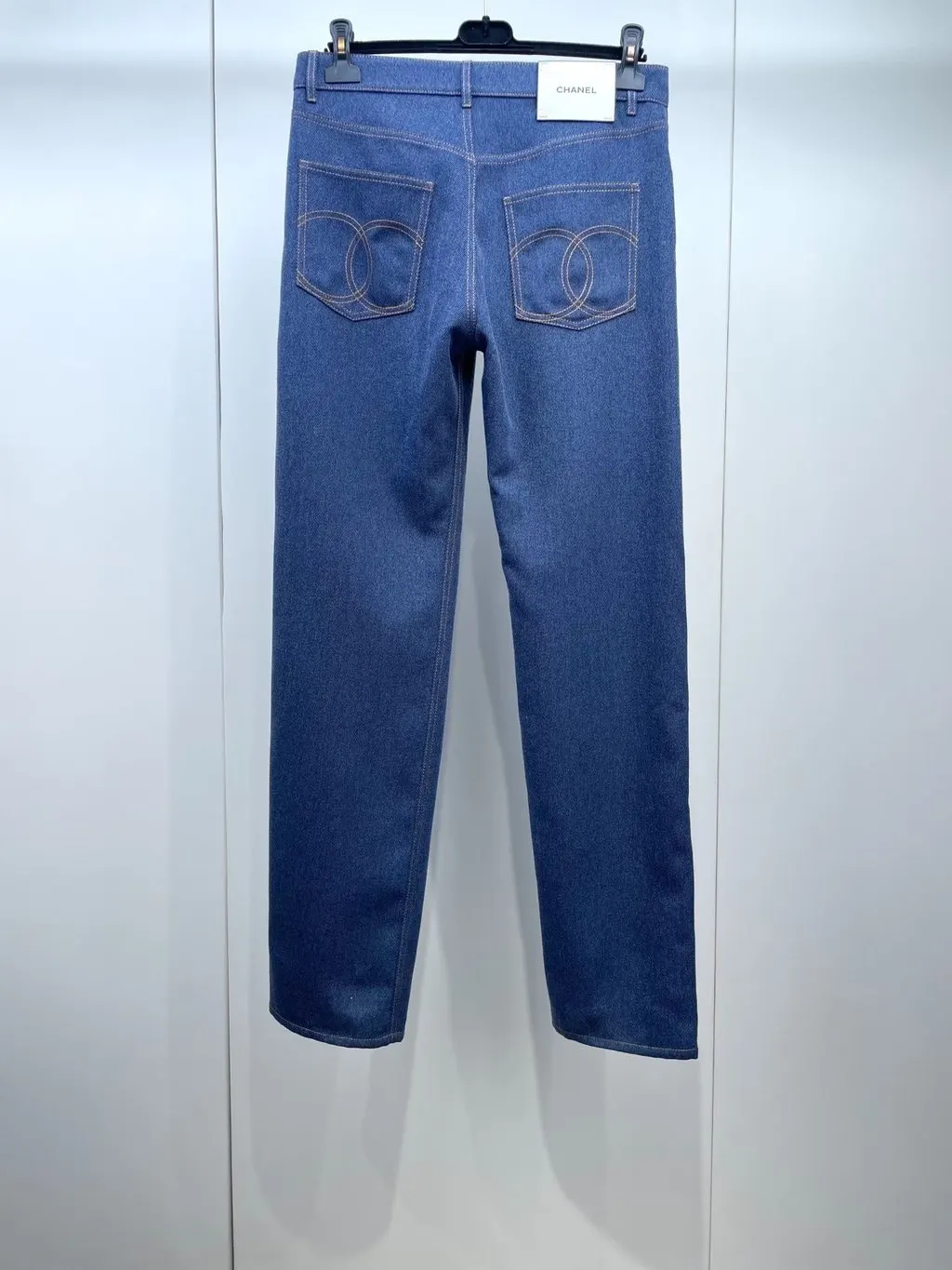 Chanel Blue Denim Jeans Blue Denim Very good - Back View