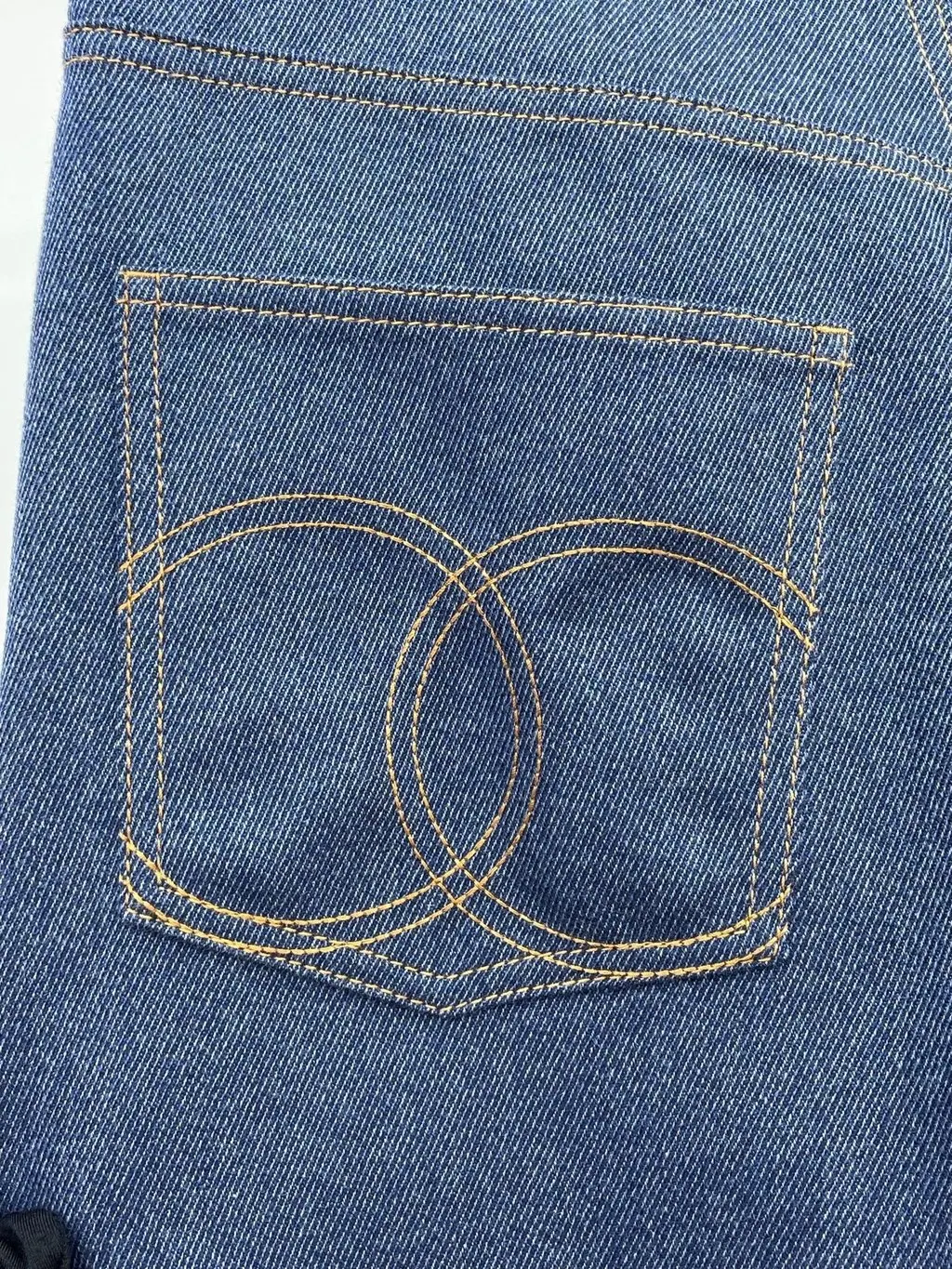 Chanel Blue Denim Jeans Blue Denim Very good - Box View
